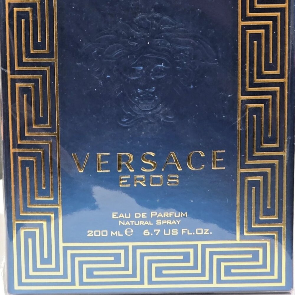 $190 MSRP- Versace Men's Eros EDP Spray 200 ML, Lot RP2331- Authentic & Sealed